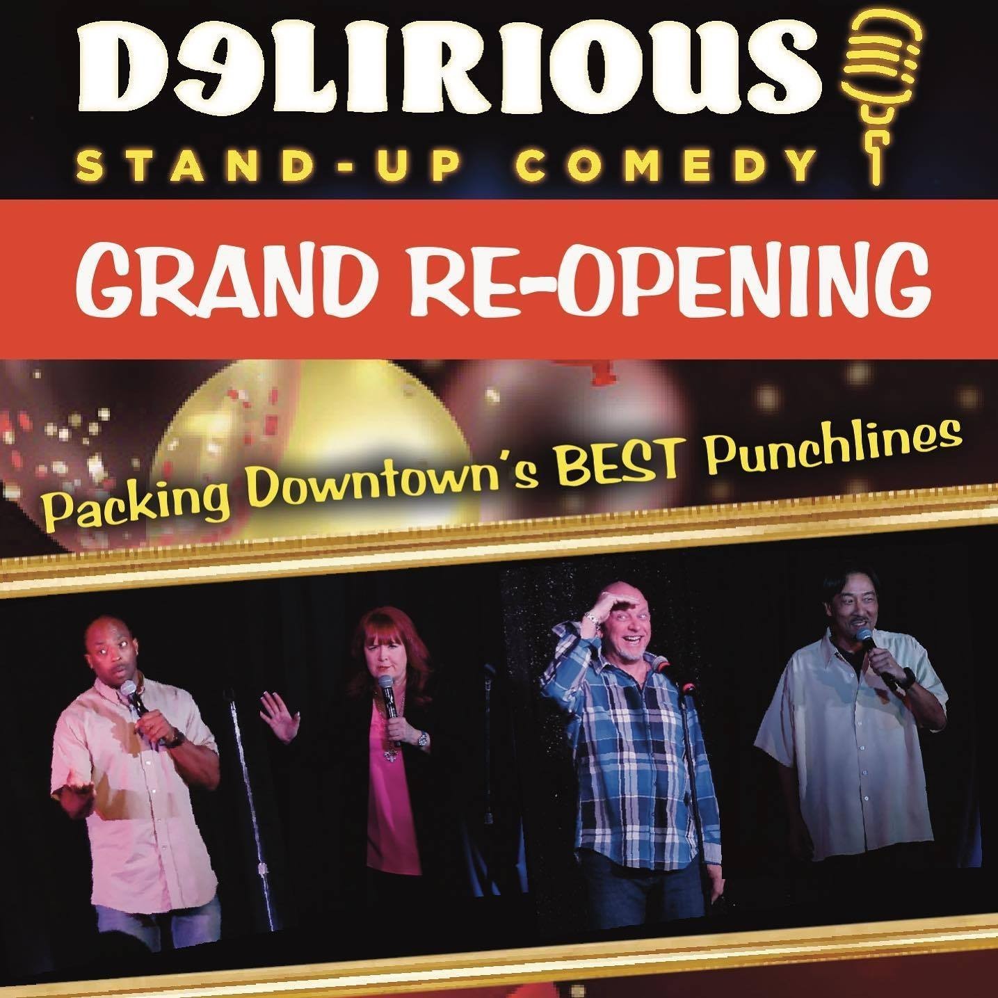 Delirious Comedy Club Stages Grand Reopening
