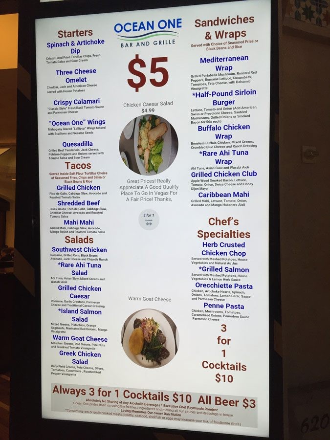 Cheap Eats on the Vegas Strip: Oceans One