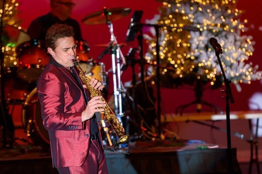 Sax Man JUSTIN YOUNG Celebrates the Season