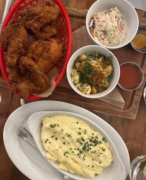 fried chicken and sides