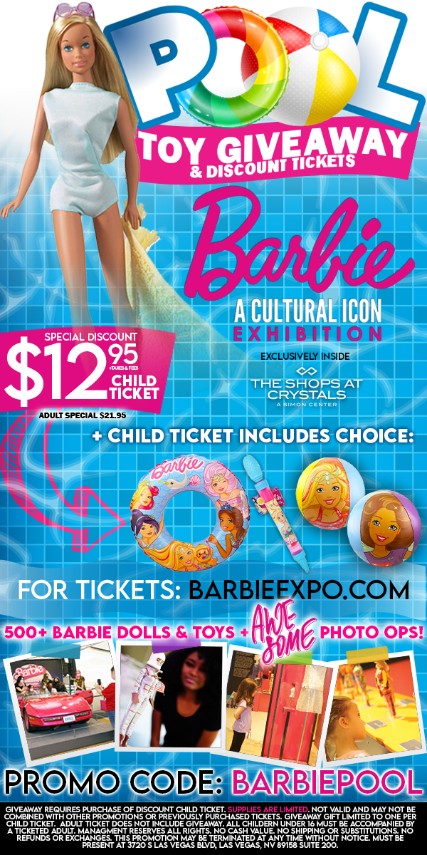 Free Barbie Pool Toy & Discount Tickets