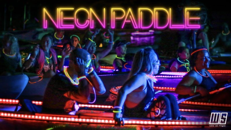 Participate in Neon Paddle at Lake Las Vegas