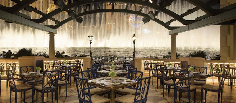 This Steakhouse Has a Front Row Seat to the Bellagio Fountains