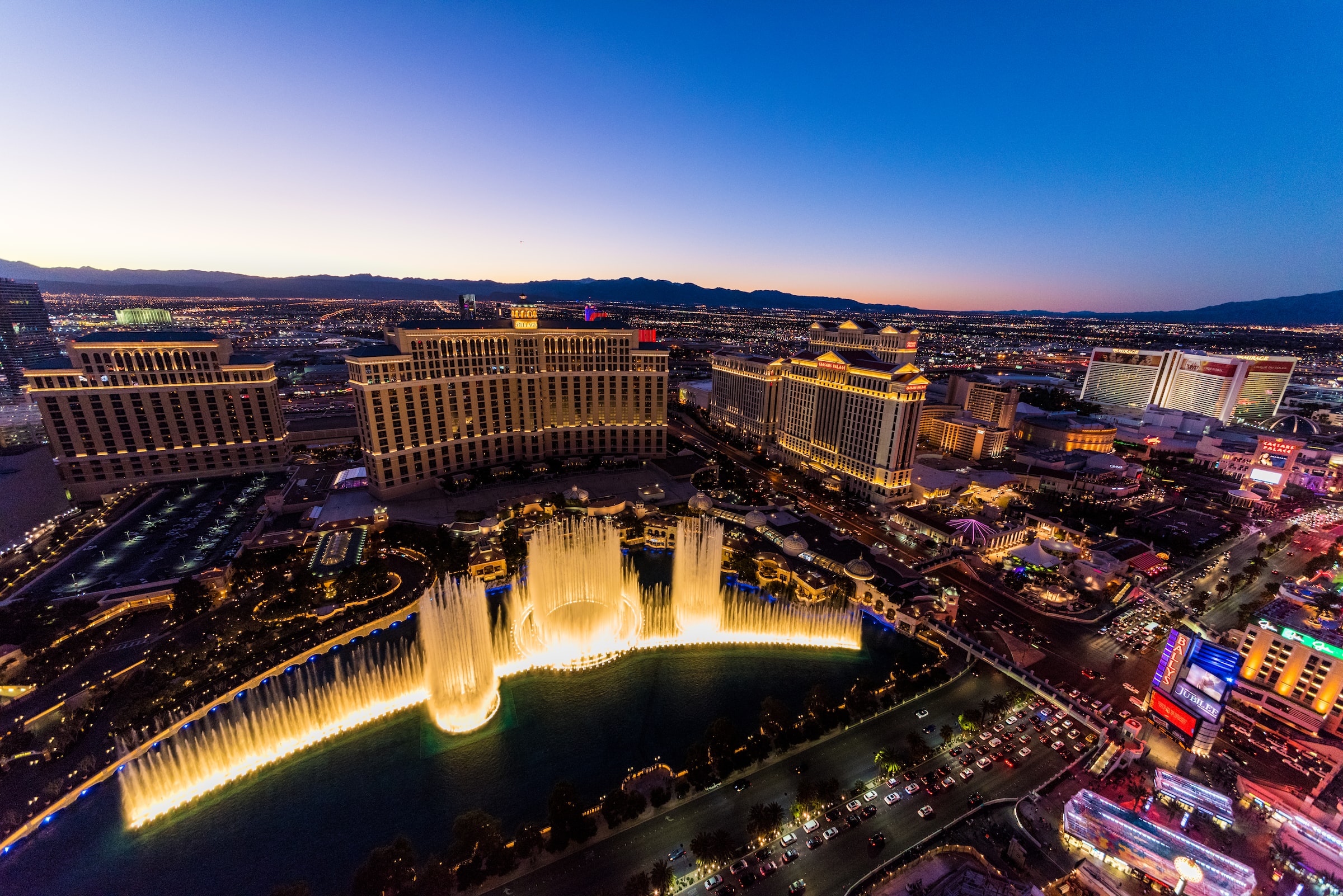 las vegas at night 