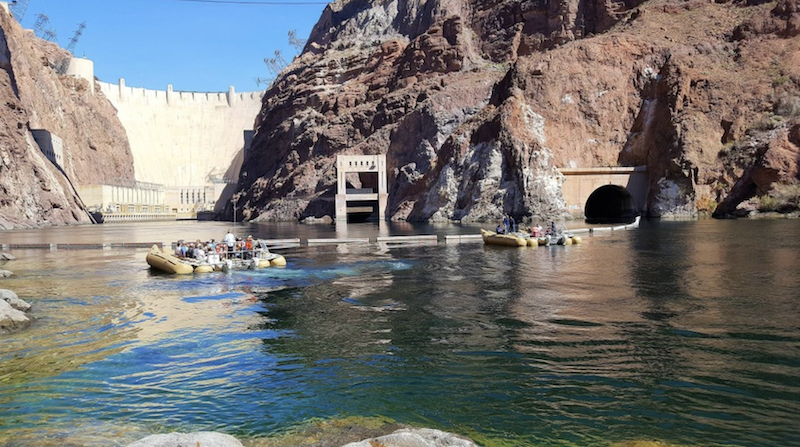 Go River Rafting Below The Hoover Dam