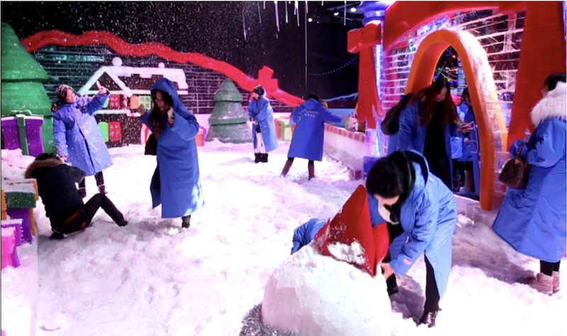 Explore the Snow Carnival Holiday Forest