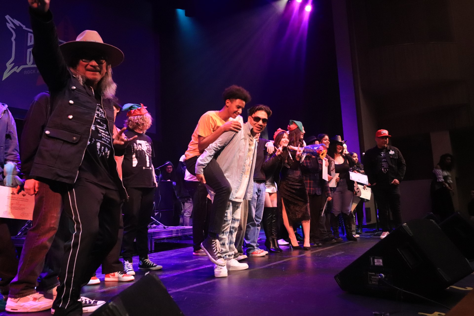 RAPA students on stage