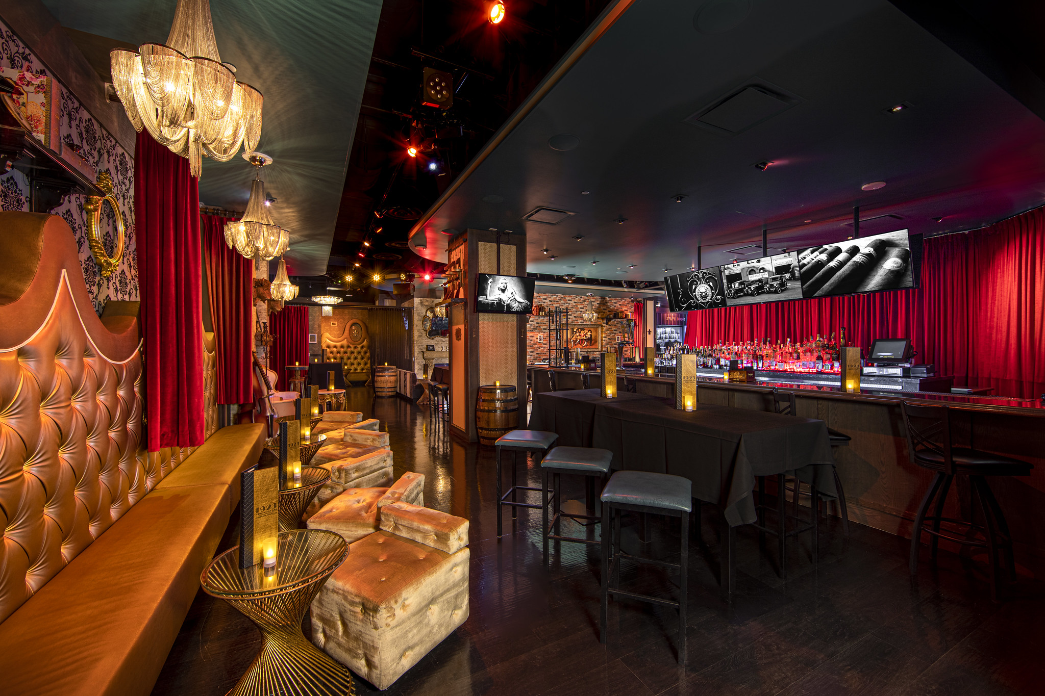 Interior of 1923 Prohibition Bar at The Shoppes at Mandalay Place at Mandalay Bay 