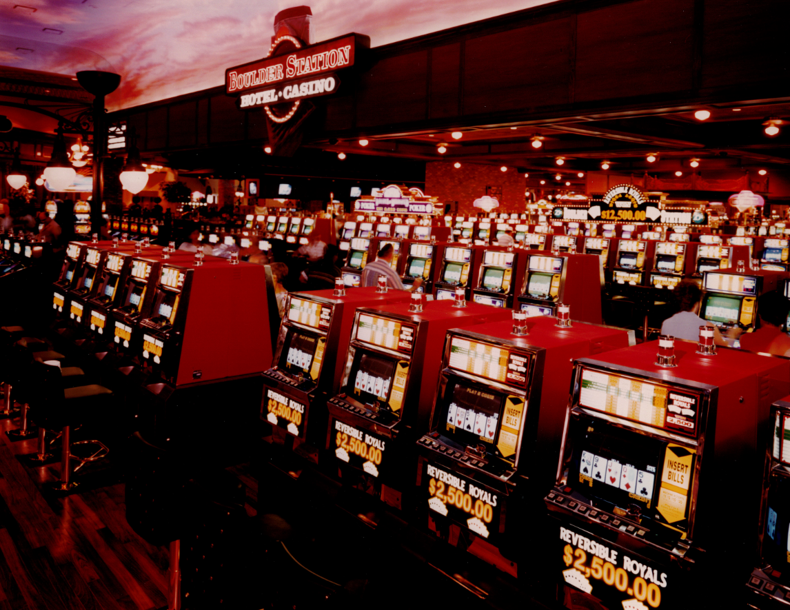 Casino floor at Boulder Station Hotel & Casino in Las Vegas casino floor