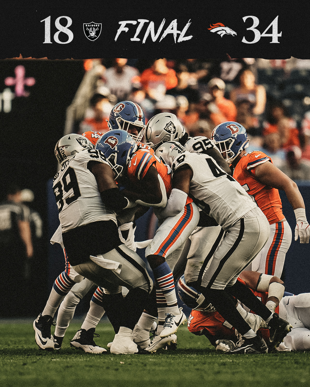 Las Vegas Raiders, Las Vegas Raiders versus Denver Broncos, Las Vegas Raiders week five, 
