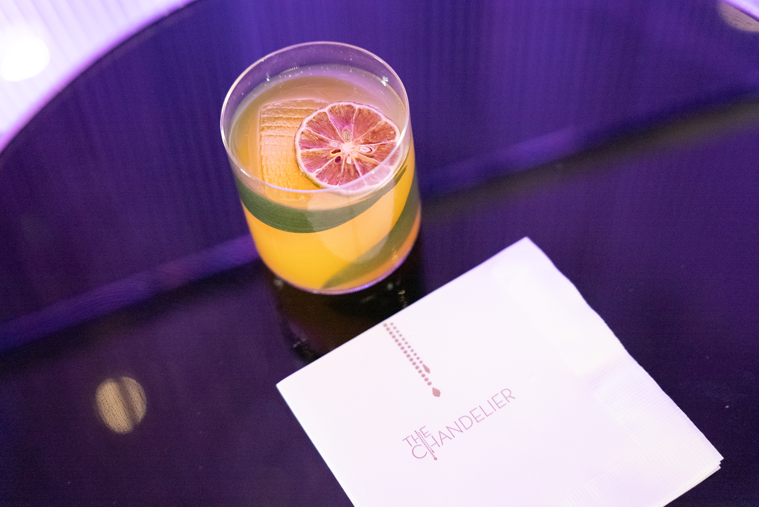 Image of They Not Like Us cocktail offered at The Chandelier inside The Cosmopolitan of Las Vegas