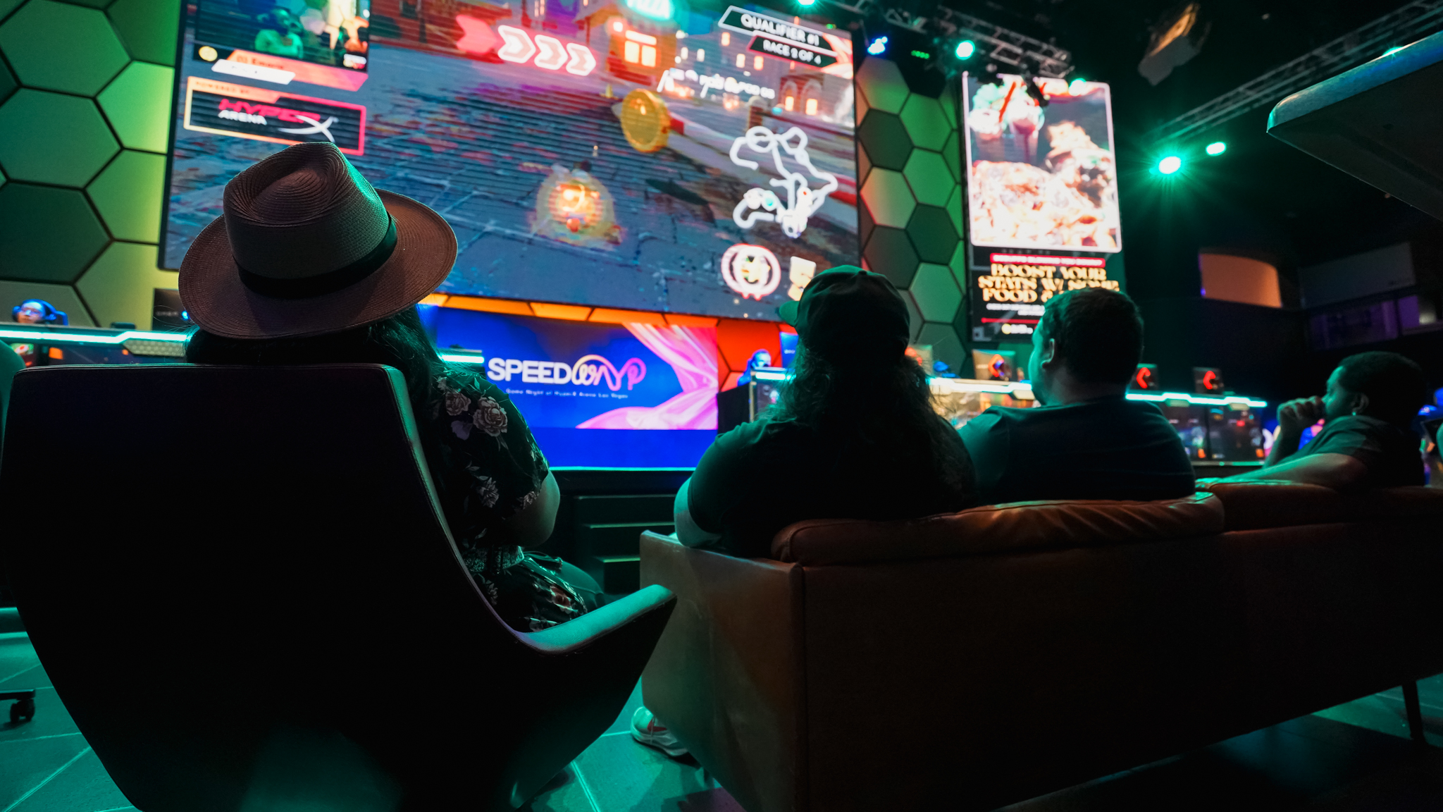 gamers at hyperx arena at the luxor