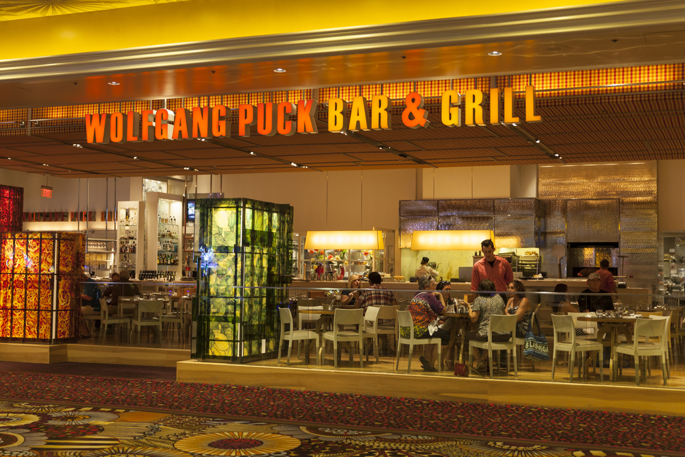 outside of wolfgang puck restaurant