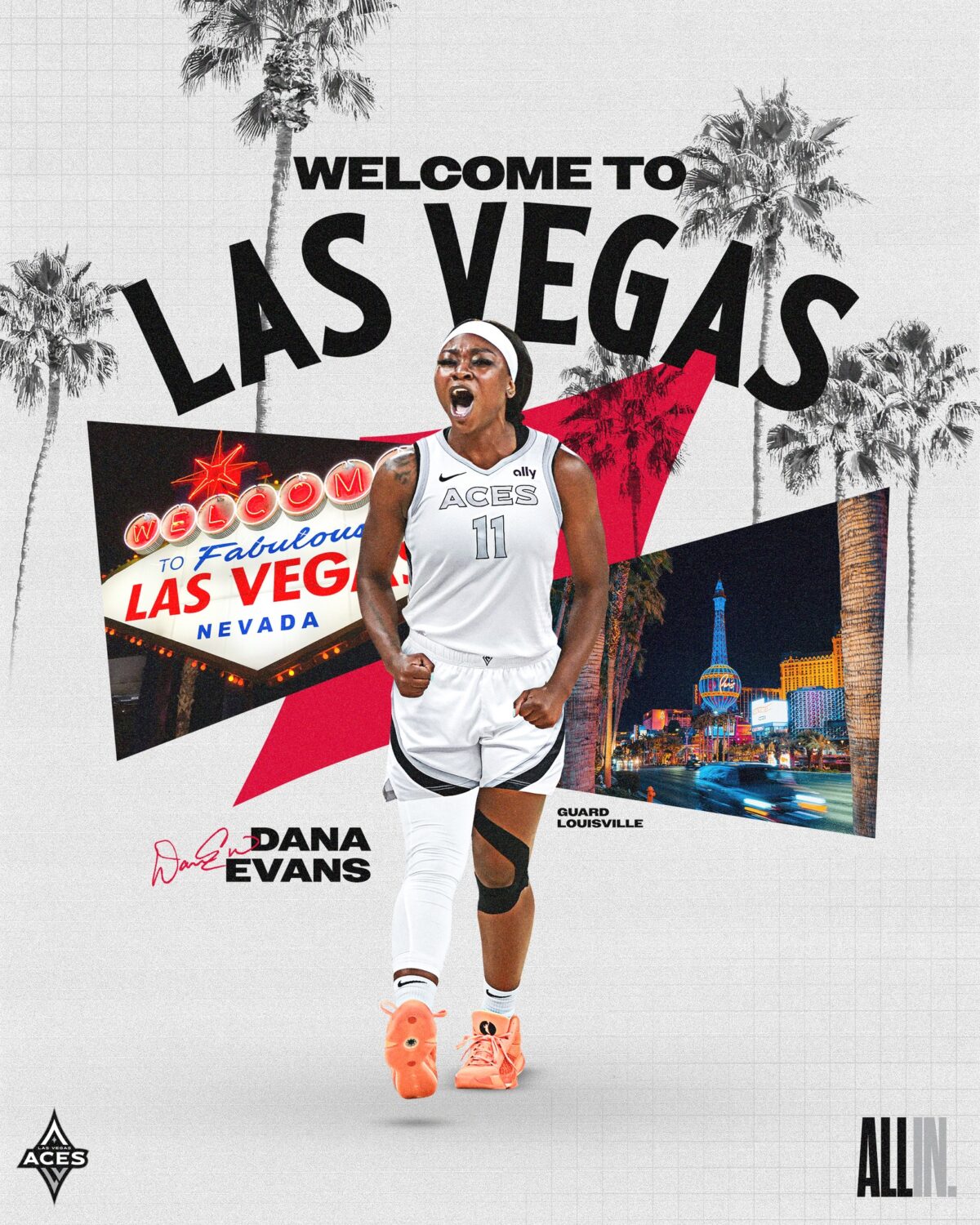 Las Vegas Aces new player annoucement 