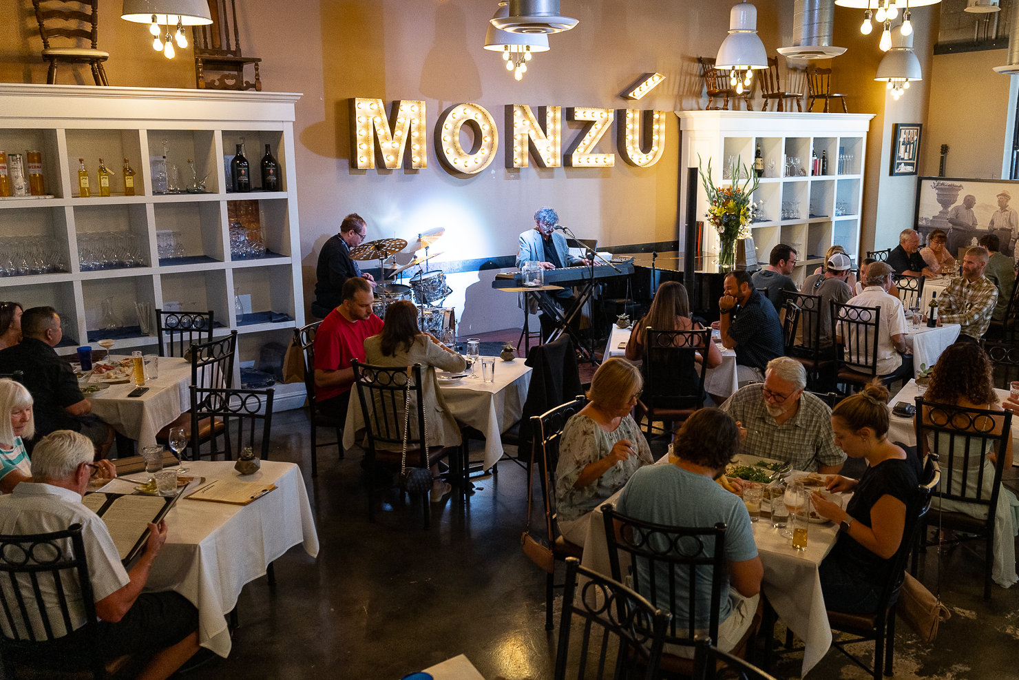 people sitting at an Italian restaurant in Las Vegas