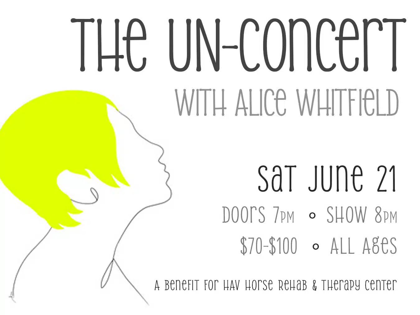 Alice Whitfield presents 'The Un-Concert'
